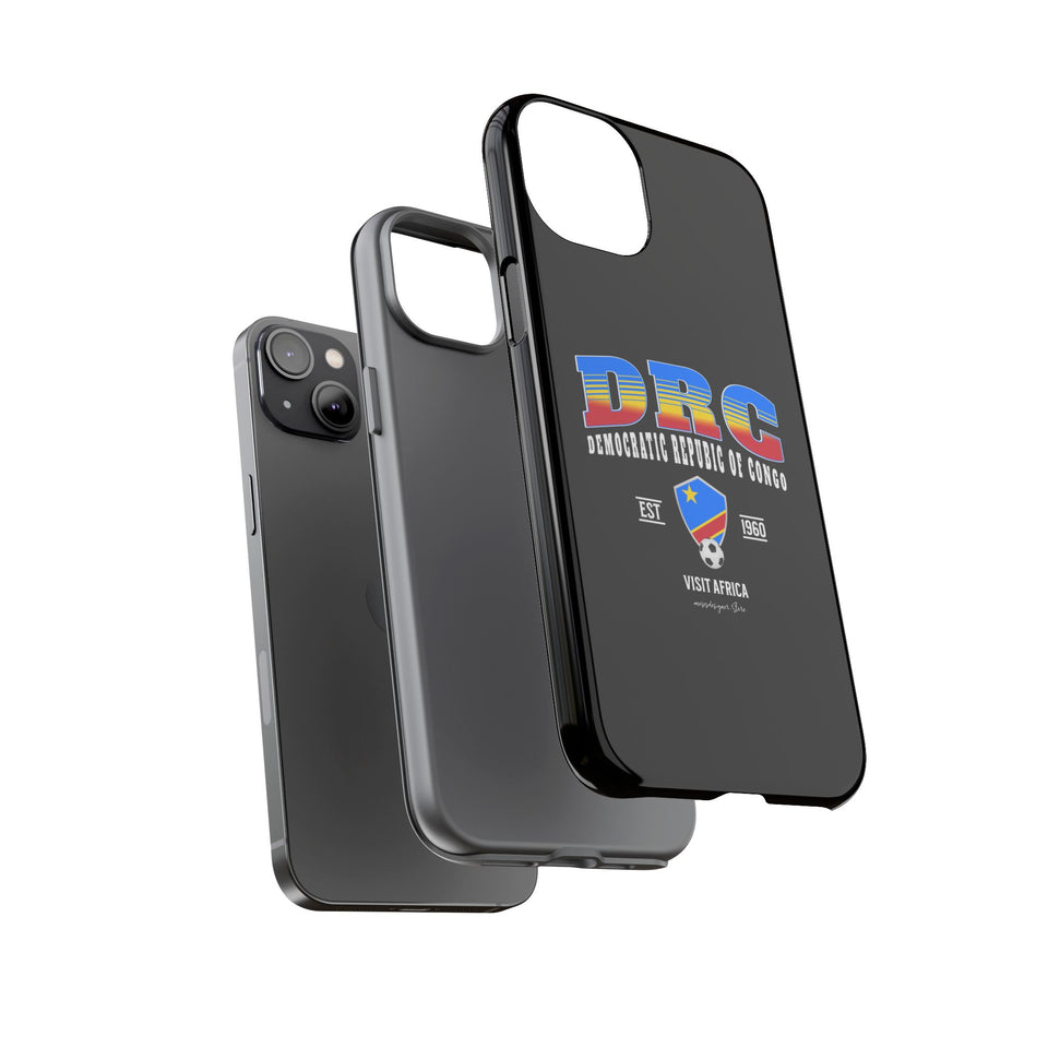 DRC Phone Case, Tough Protective Cover, Unique Gift for Travelers, Visit Africa Theme, Democratic Republic of Congo Mercht