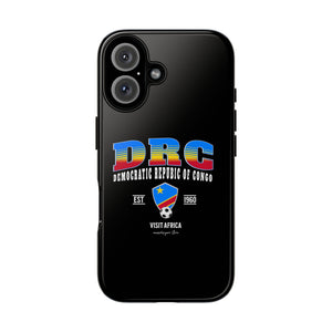 DRC Phone Case, Tough Protective Cover, Unique Gift for Travelers, Visit Africa Theme, Democratic Republic of Congo Mercht