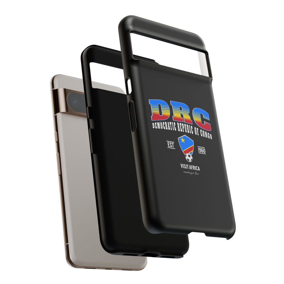DRC Phone Case, Tough Protective Cover, Unique Gift for Travelers, Visit Africa Theme, Democratic Republic of Congo Mercht
