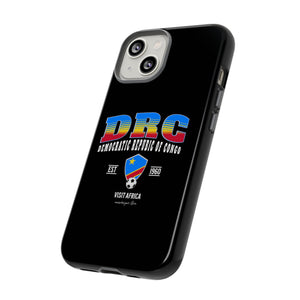 DRC Phone Case, Tough Protective Cover, Unique Gift for Travelers, Visit Africa Theme, Democratic Republic of Congo Mercht