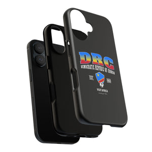 DRC Phone Case, Tough Protective Cover, Unique Gift for Travelers, Visit Africa Theme, Democratic Republic of Congo Mercht