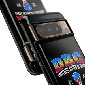 DRC Phone Case, Tough Protective Cover, Unique Gift for Travelers, Visit Africa Theme, Democratic Republic of Congo Mercht