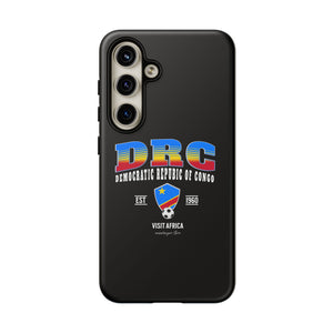 DRC Phone Case, Tough Protective Cover, Unique Gift for Travelers, Visit Africa Theme, Democratic Republic of Congo Mercht