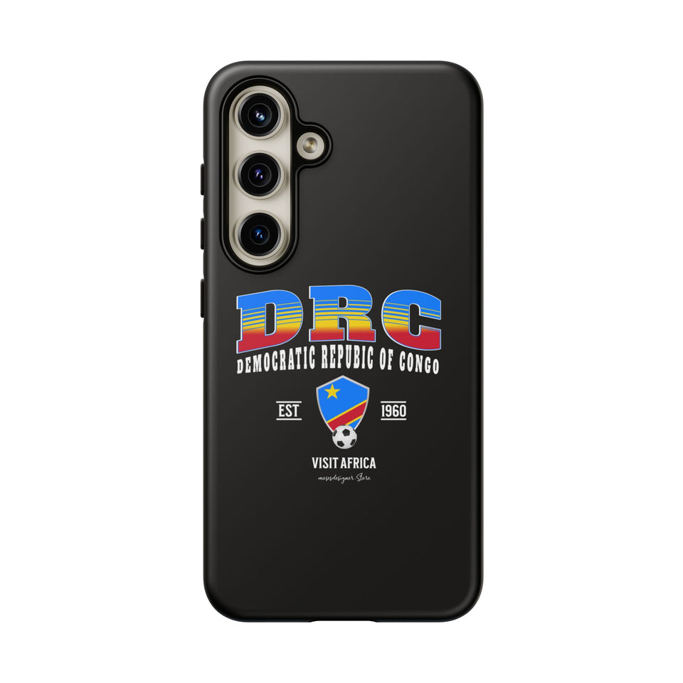 DRC Phone Case, Tough Protective Cover, Unique Gift for Travelers, Visit Africa Theme, Democratic Republic of Congo Mercht