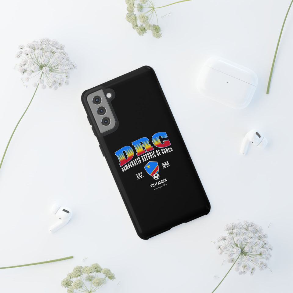 DRC Phone Case, Tough Protective Cover, Unique Gift for Travelers, Visit Africa Theme, Democratic Republic of Congo Mercht