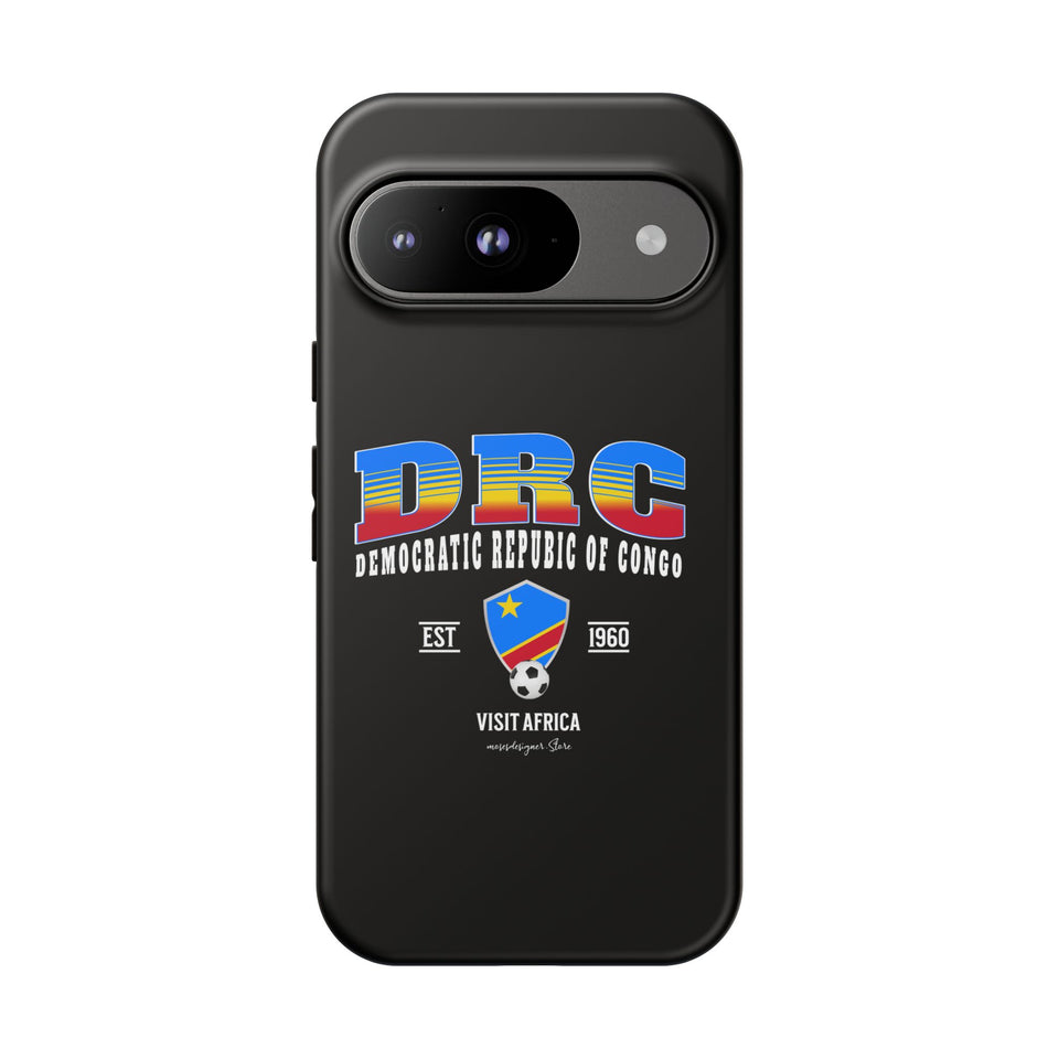 DRC Phone Case, Tough Protective Cover, Unique Gift for Travelers, Visit Africa Theme, Democratic Republic of Congo Mercht