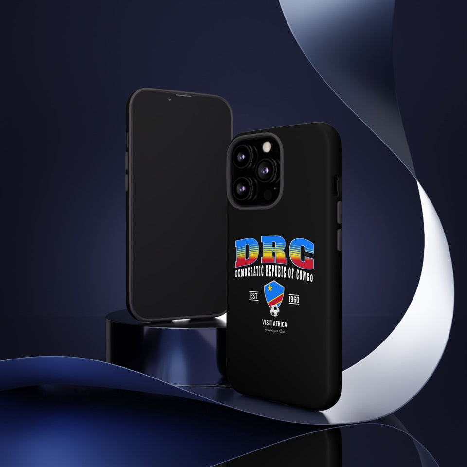 DRC Phone Case, Tough Protective Cover, Unique Gift for Travelers, Visit Africa Theme, Democratic Republic of Congo Mercht