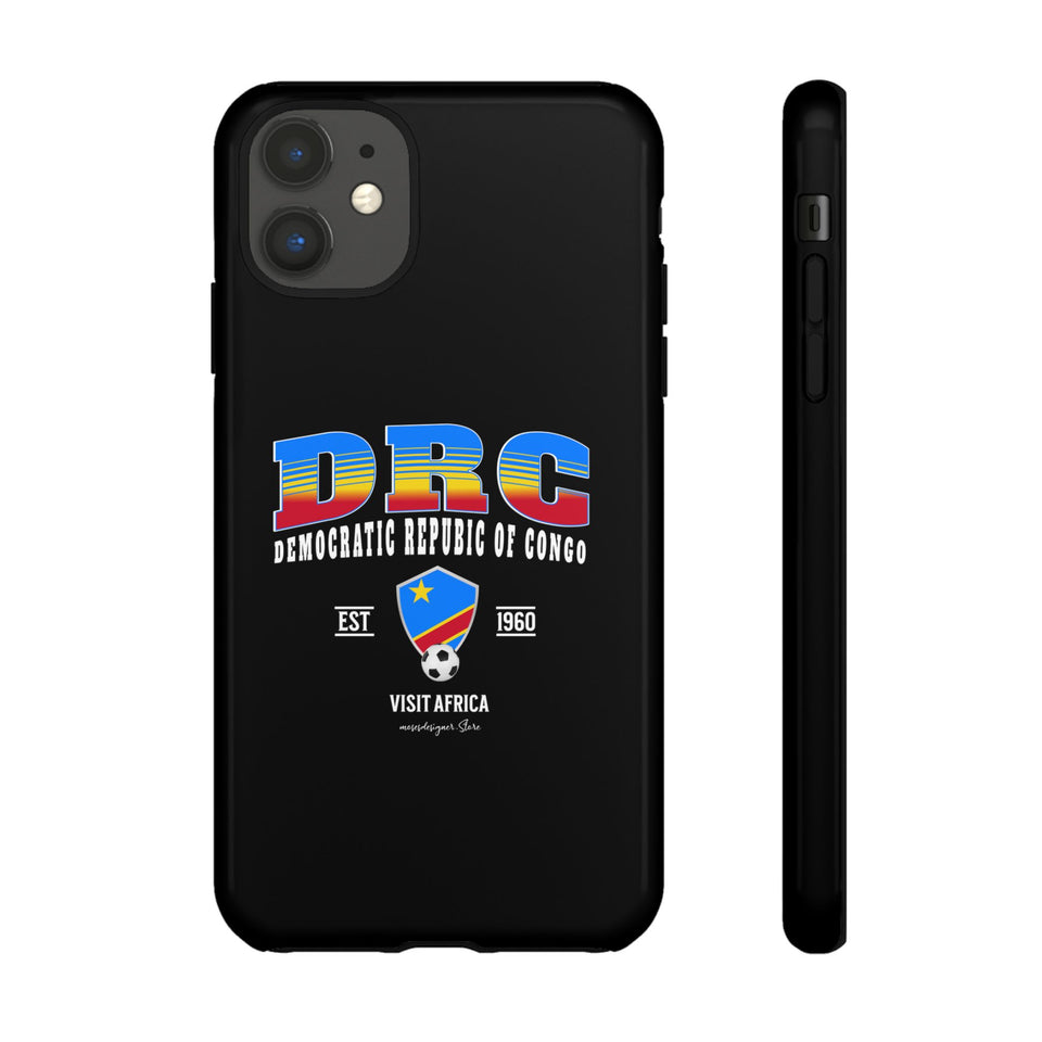 DRC Phone Case, Tough Protective Cover, Unique Gift for Travelers, Visit Africa Theme, Democratic Republic of Congo Mercht