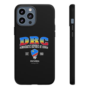 DRC Phone Case, Tough Protective Cover, Unique Gift for Travelers, Visit Africa Theme, Democratic Republic of Congo Mercht