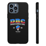 DRC Phone Case, Tough Protective Cover, Unique Gift for Travelers, Visit Africa Theme, Democratic Republic of Congo Mercht