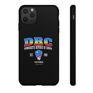 DRC Phone Case, Tough Protective Cover, Unique Gift for Travelers, Visit Africa Theme, Democratic Republic of Congo Mercht