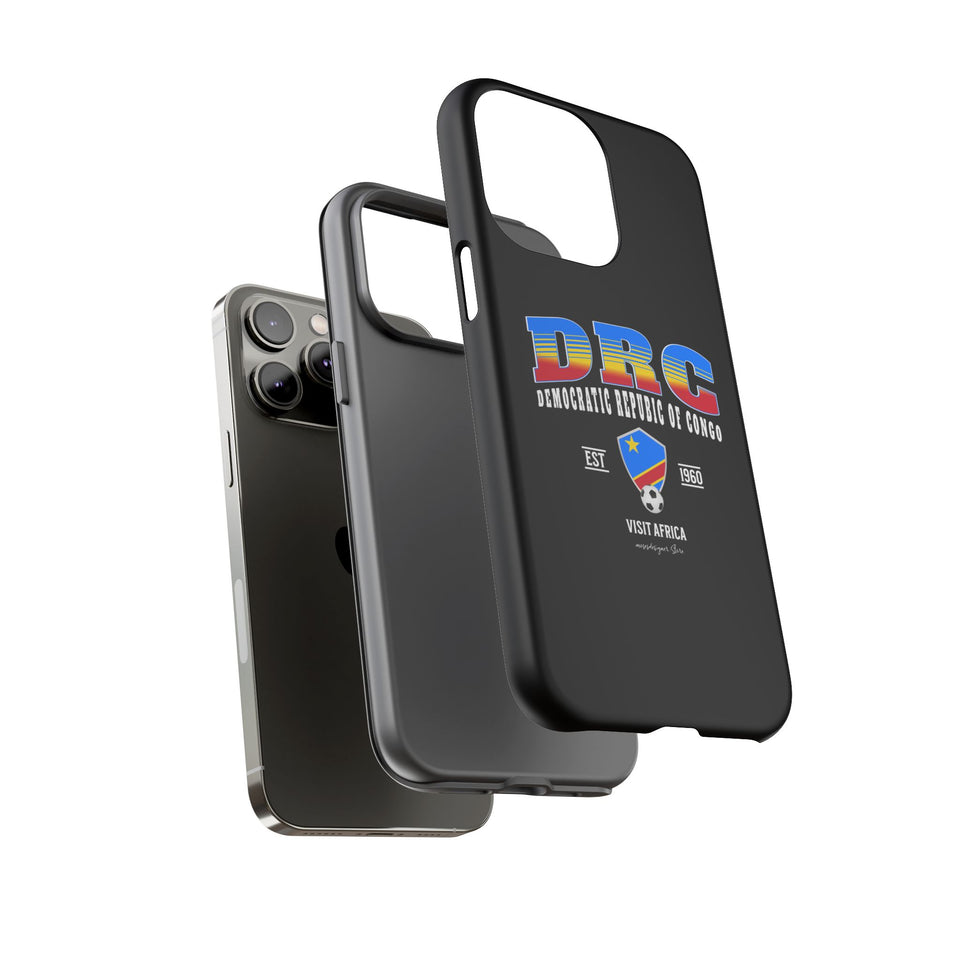 DRC Phone Case, Tough Protective Cover, Unique Gift for Travelers, Visit Africa Theme, Democratic Republic of Congo Mercht