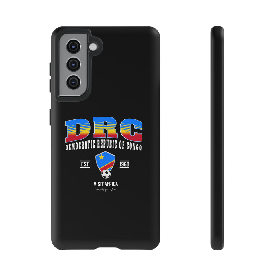 DRC Phone Case, Tough Protective Cover, Unique Gift for Travelers, Visit Africa Theme, Democratic Republic of Congo Mercht