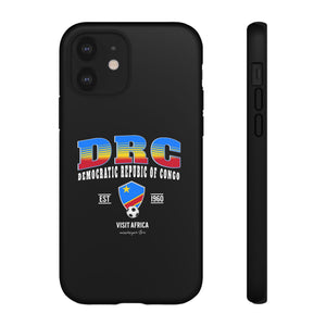 DRC Phone Case, Tough Protective Cover, Unique Gift for Travelers, Visit Africa Theme, Democratic Republic of Congo Mercht