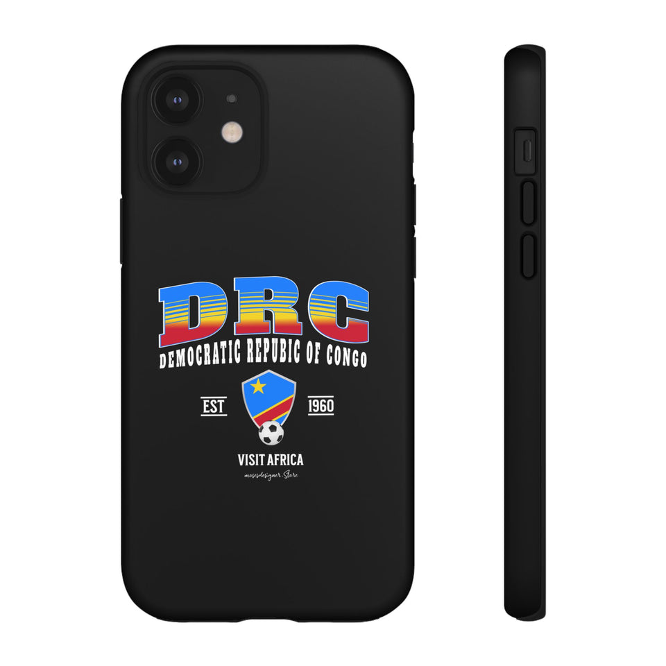 DRC Phone Case, Tough Protective Cover, Unique Gift for Travelers, Visit Africa Theme, Democratic Republic of Congo Mercht