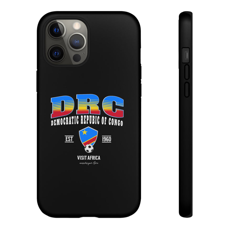 DRC Phone Case, Tough Protective Cover, Unique Gift for Travelers, Visit Africa Theme, Democratic Republic of Congo Mercht