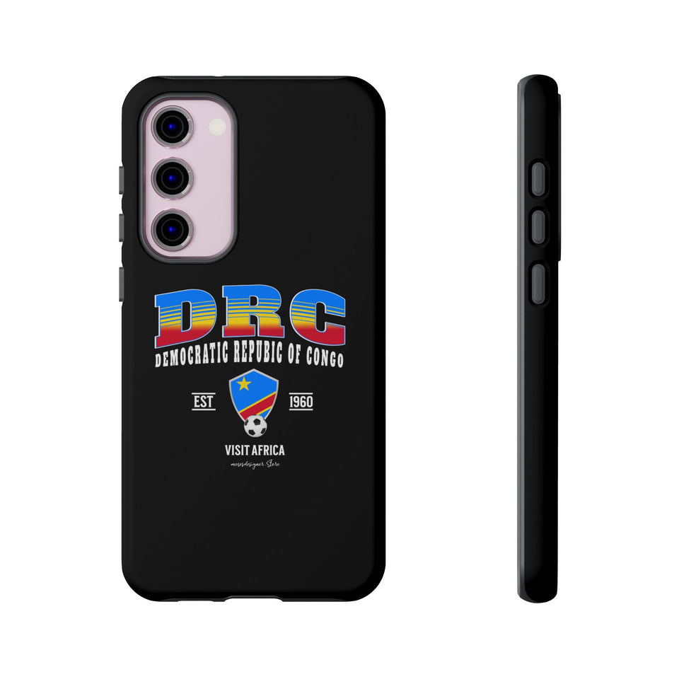 DRC Phone Case, Tough Protective Cover, Unique Gift for Travelers, Visit Africa Theme, Democratic Republic of Congo Mercht
