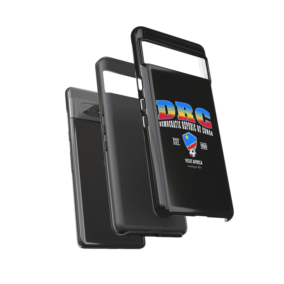 DRC Phone Case, Tough Protective Cover, Unique Gift for Travelers, Visit Africa Theme, Democratic Republic of Congo Mercht