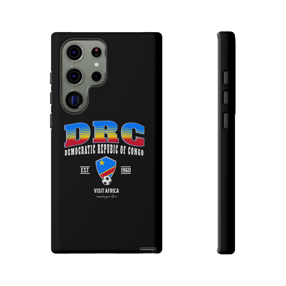 DRC Phone Case, Tough Protective Cover, Unique Gift for Travelers, Visit Africa Theme, Democratic Republic of Congo Mercht