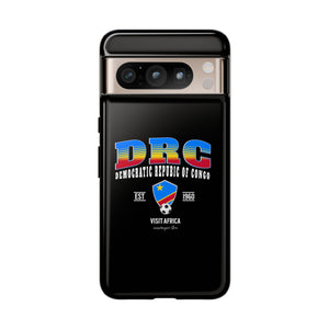 DRC Phone Case, Tough Protective Cover, Unique Gift for Travelers, Visit Africa Theme, Democratic Republic of Congo Mercht