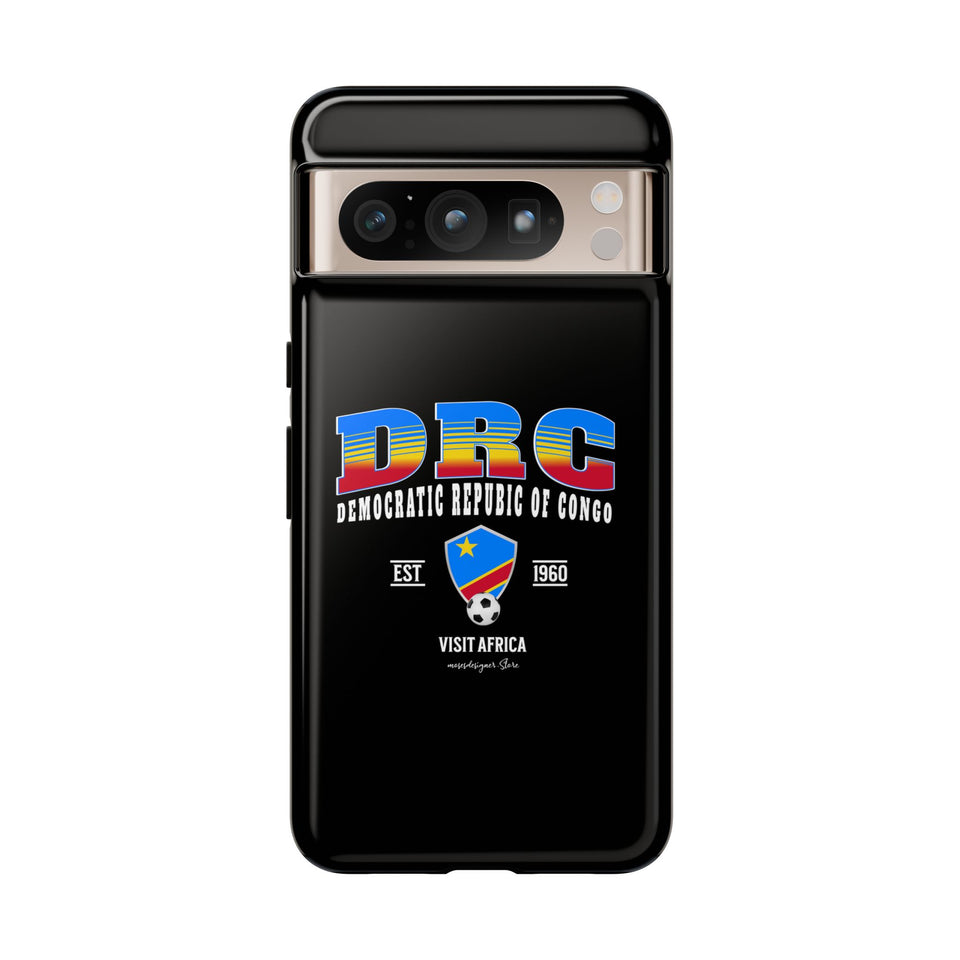 DRC Phone Case, Tough Protective Cover, Unique Gift for Travelers, Visit Africa Theme, Democratic Republic of Congo Mercht