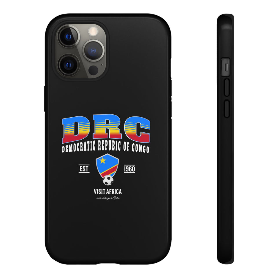 DRC Phone Case, Tough Protective Cover, Unique Gift for Travelers, Visit Africa Theme, Democratic Republic of Congo Mercht