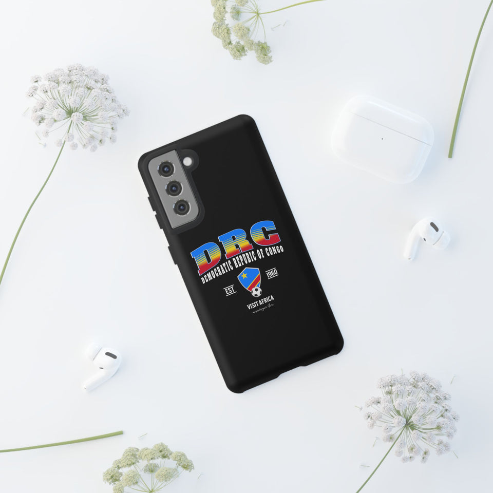 DRC Phone Case, Tough Protective Cover, Unique Gift for Travelers, Visit Africa Theme, Democratic Republic of Congo Mercht