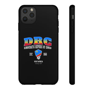 DRC Phone Case, Tough Protective Cover, Unique Gift for Travelers, Visit Africa Theme, Democratic Republic of Congo Mercht