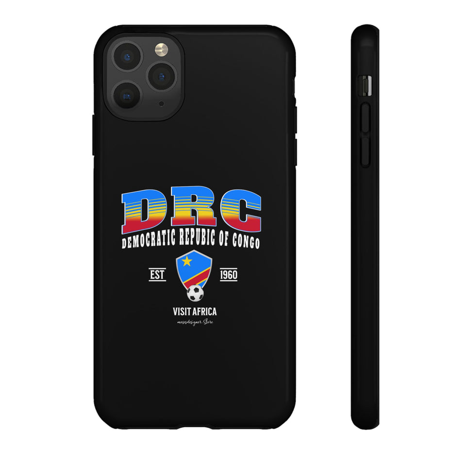 DRC Phone Case, Tough Protective Cover, Unique Gift for Travelers, Visit Africa Theme, Democratic Republic of Congo Mercht
