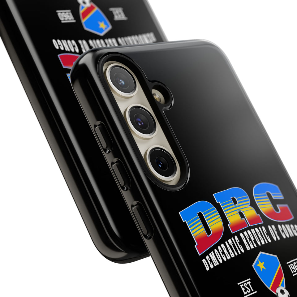 DRC Phone Case, Tough Protective Cover, Unique Gift for Travelers, Visit Africa Theme, Democratic Republic of Congo Mercht