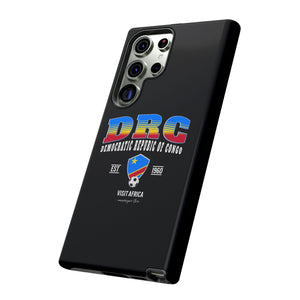 DRC Phone Case, Tough Protective Cover, Unique Gift for Travelers, Visit Africa Theme, Democratic Republic of Congo Mercht