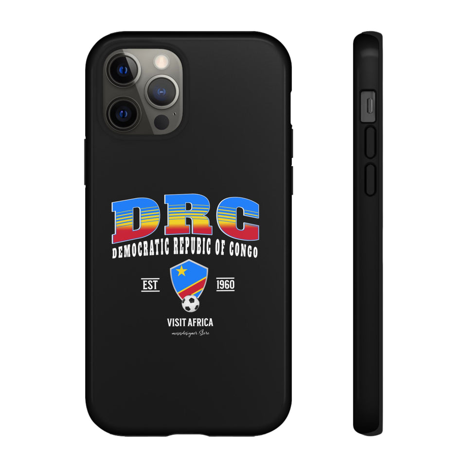 DRC Phone Case, Tough Protective Cover, Unique Gift for Travelers, Visit Africa Theme, Democratic Republic of Congo Mercht