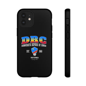 DRC Phone Case, Tough Protective Cover, Unique Gift for Travelers, Visit Africa Theme, Democratic Republic of Congo Mercht