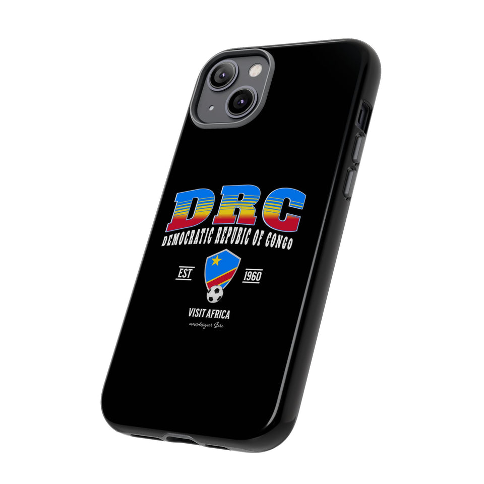 DRC Phone Case, Tough Protective Cover, Unique Gift for Travelers, Visit Africa Theme, Democratic Republic of Congo Mercht