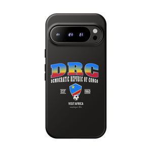 DRC Phone Case, Tough Protective Cover, Unique Gift for Travelers, Visit Africa Theme, Democratic Republic of Congo Mercht