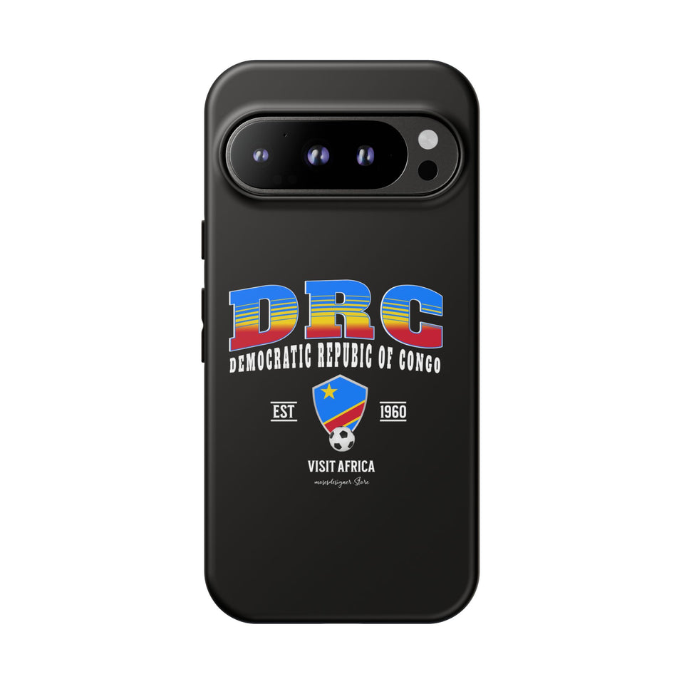 DRC Phone Case, Tough Protective Cover, Unique Gift for Travelers, Visit Africa Theme, Democratic Republic of Congo Mercht