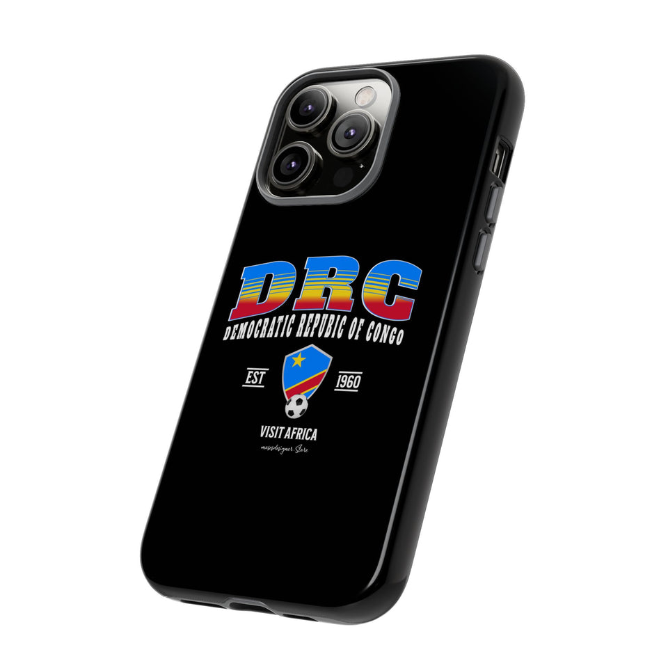 DRC Phone Case, Tough Protective Cover, Unique Gift for Travelers, Visit Africa Theme, Democratic Republic of Congo Mercht