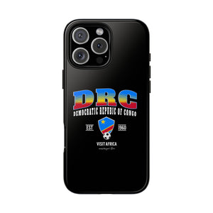 DRC Phone Case, Tough Protective Cover, Unique Gift for Travelers, Visit Africa Theme, Democratic Republic of Congo Mercht