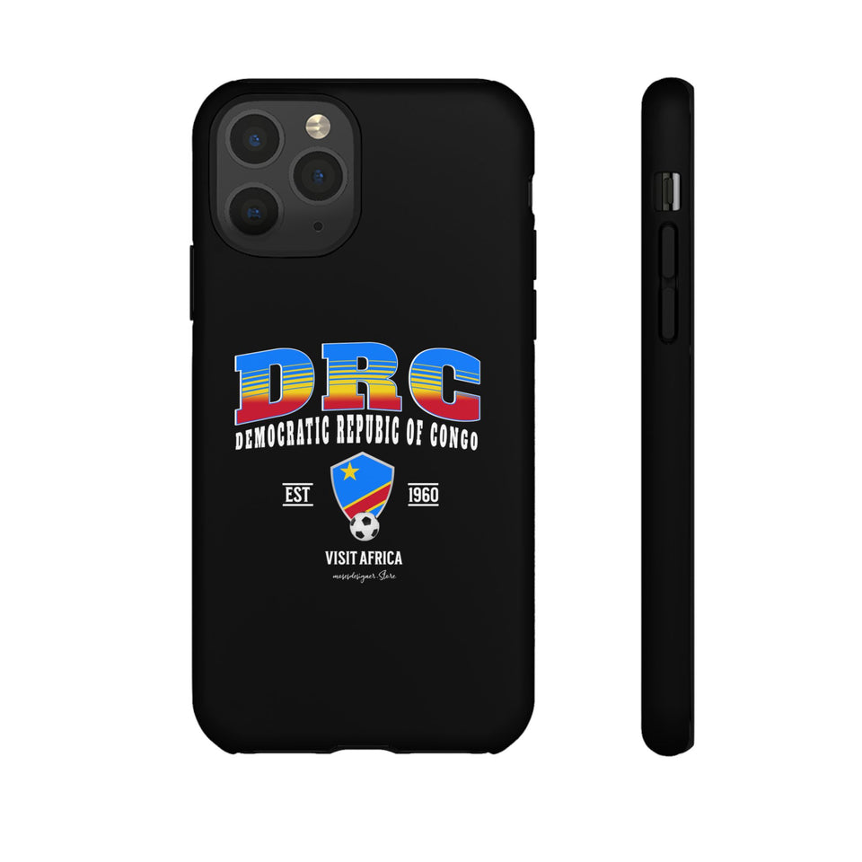 DRC Phone Case, Tough Protective Cover, Unique Gift for Travelers, Visit Africa Theme, Democratic Republic of Congo Mercht
