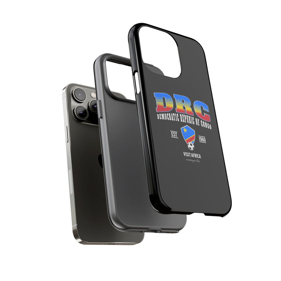 DRC Phone Case, Tough Protective Cover, Unique Gift for Travelers, Visit Africa Theme, Democratic Republic of Congo Mercht