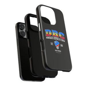 DRC Phone Case, Tough Protective Cover, Unique Gift for Travelers, Visit Africa Theme, Democratic Republic of Congo Mercht
