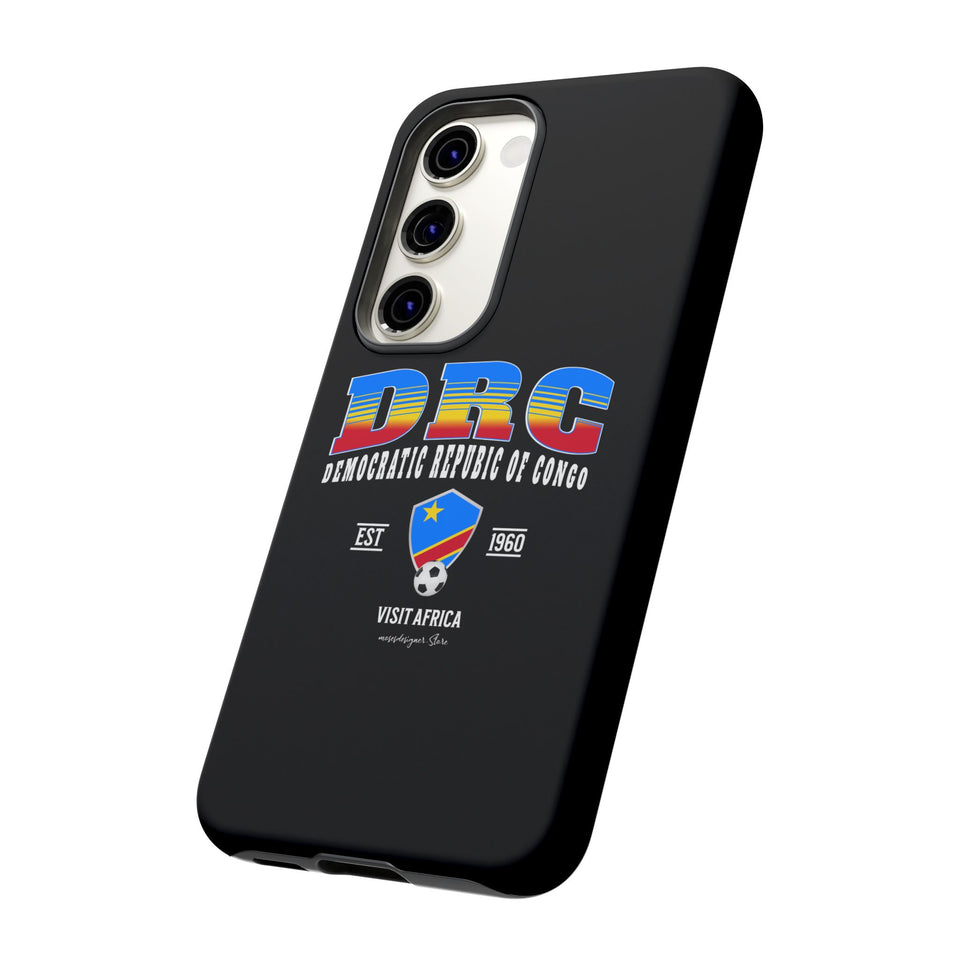 DRC Phone Case, Tough Protective Cover, Unique Gift for Travelers, Visit Africa Theme, Democratic Republic of Congo Mercht