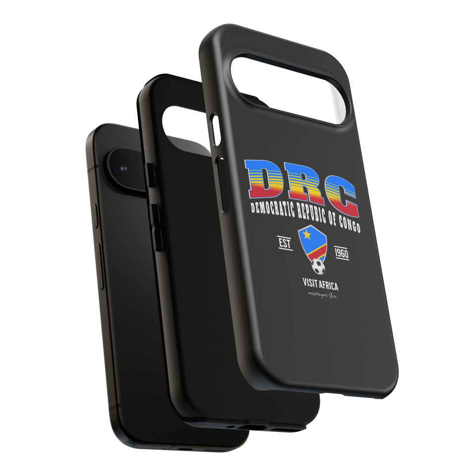 DRC Phone Case, Tough Protective Cover, Unique Gift for Travelers, Visit Africa Theme, Democratic Republic of Congo Mercht