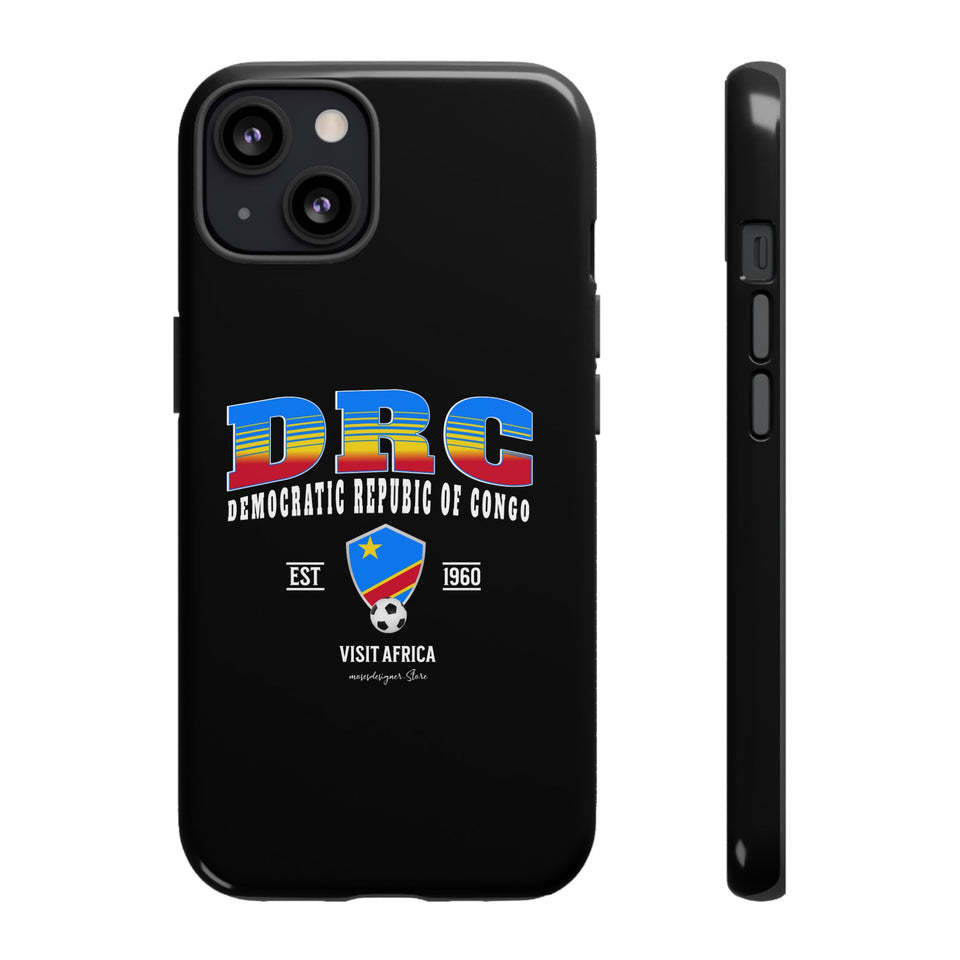 DRC Phone Case, Tough Protective Cover, Unique Gift for Travelers, Visit Africa Theme, Democratic Republic of Congo Mercht