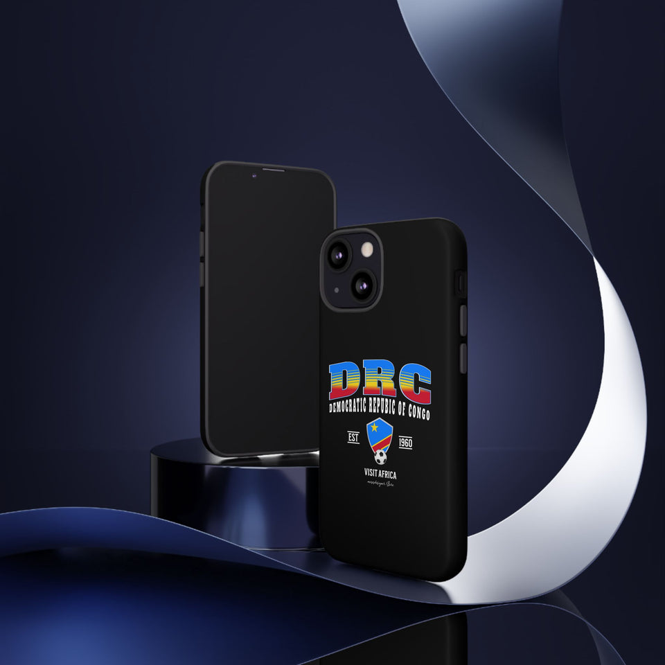 DRC Phone Case, Tough Protective Cover, Unique Gift for Travelers, Visit Africa Theme, Democratic Republic of Congo Mercht