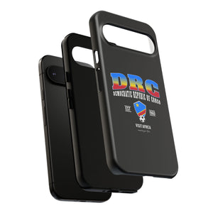 DRC Phone Case, Tough Protective Cover, Unique Gift for Travelers, Visit Africa Theme, Democratic Republic of Congo Mercht