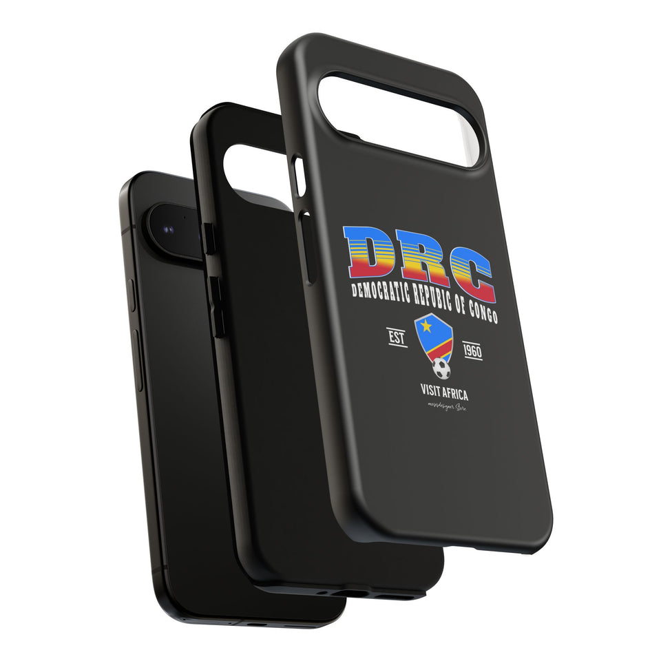 DRC Phone Case, Tough Protective Cover, Unique Gift for Travelers, Visit Africa Theme, Democratic Republic of Congo Mercht