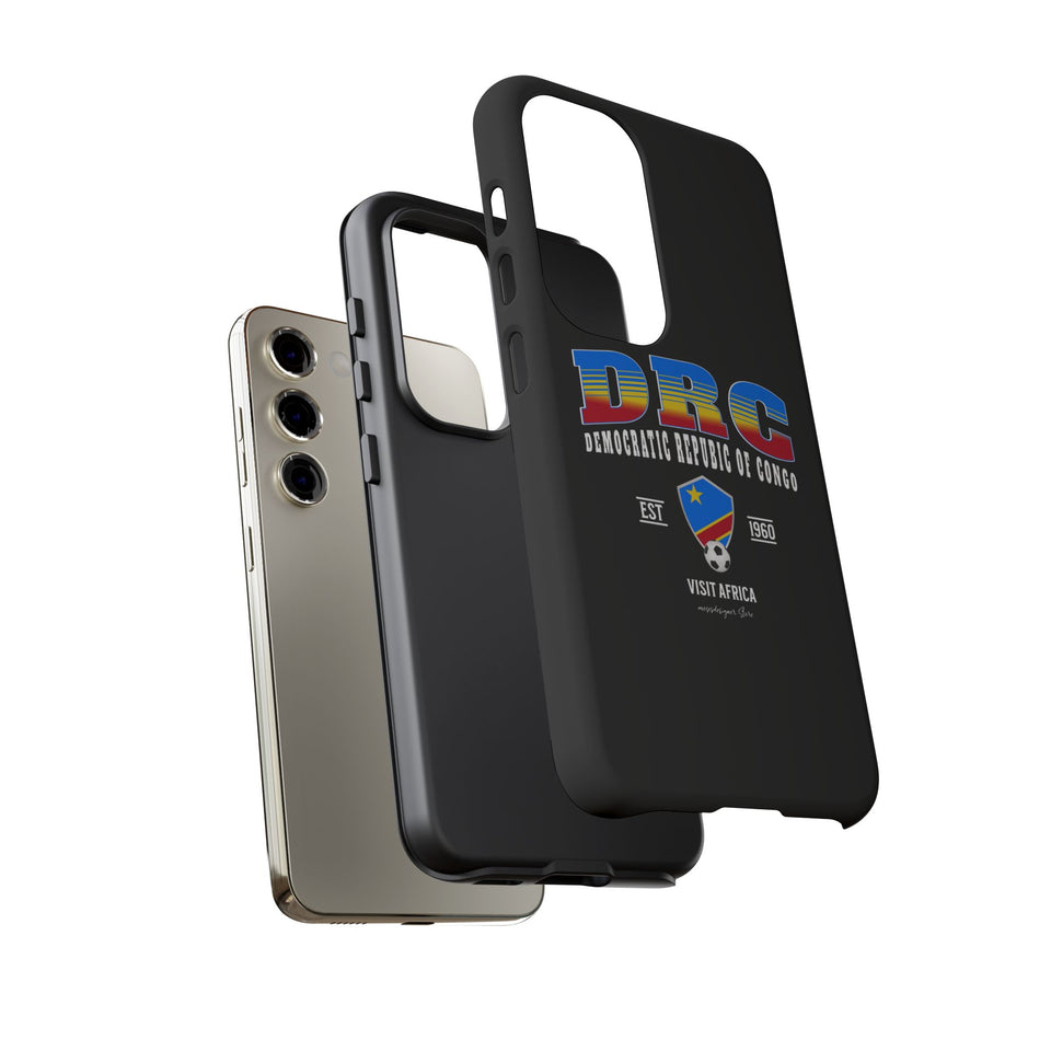 DRC Phone Case, Tough Protective Cover, Unique Gift for Travelers, Visit Africa Theme, Democratic Republic of Congo Mercht