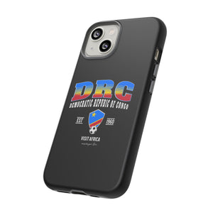 DRC Phone Case, Tough Protective Cover, Unique Gift for Travelers, Visit Africa Theme, Democratic Republic of Congo Mercht