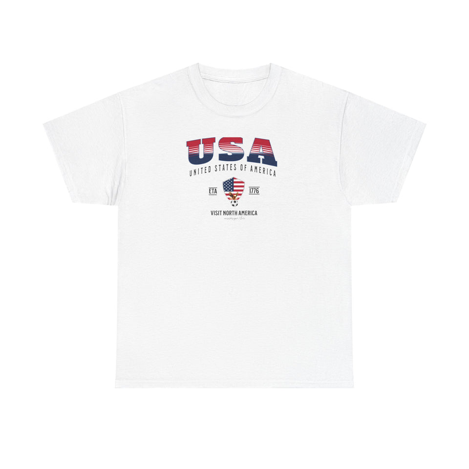 USA Flag Unisex T-Shirt, Tee for Travelers, Students, American Citizens & USA Lovers Patriotic Shirt  United States Gift